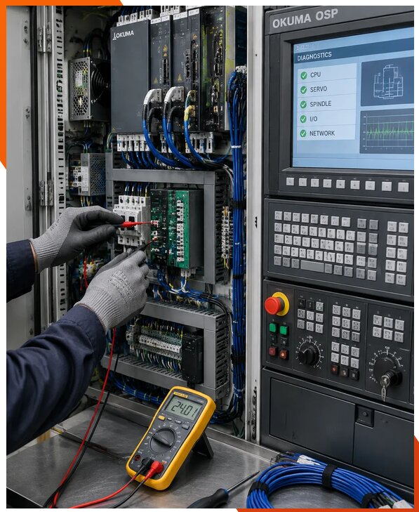 Ремонт систем ЧПУ Okuma OSP в Черкесске